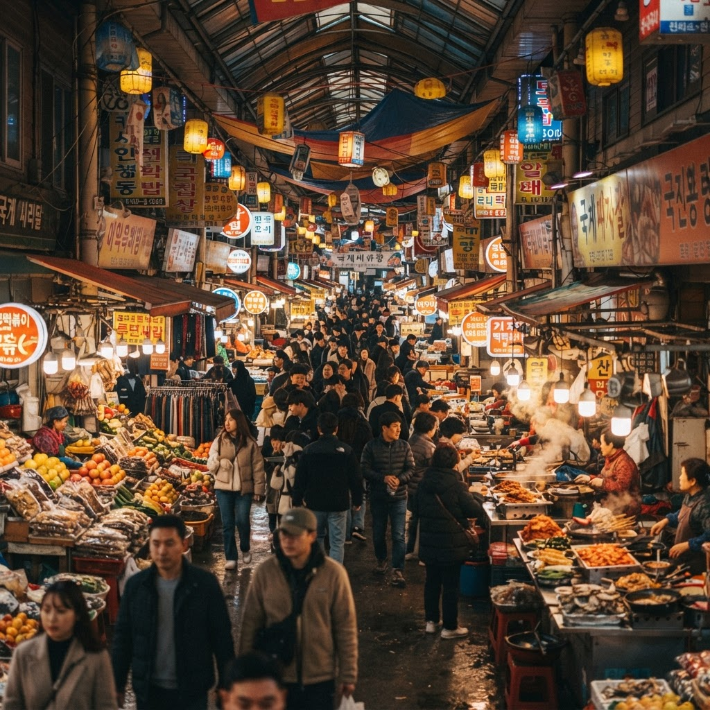 Gukje Market and BIFF Square in Busan