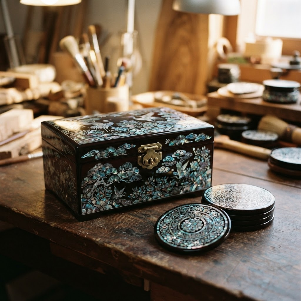 Korean mother-of-pearl lacquer craft